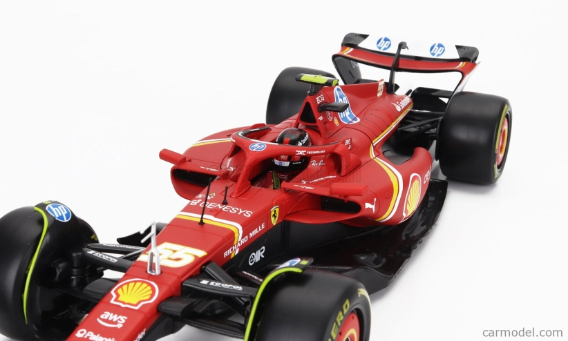 Bburago Ferrari F1 Sf-24 Team Scuderia Ferrari N 55 Season 2024 Carlos Sainz 1:18 Červená Černá