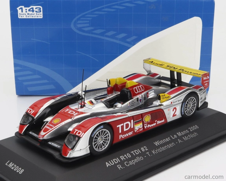 Ixo-models Audi R10 Tdi 5.5l Turbo V12 Team Audi Sport North America N 2 1:43