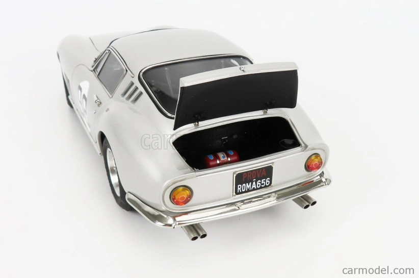 Cmc Ferrari 275 Gtb/c Competizione Ch.9051 N 98 500km Mugello 1966 R.sinibaldi - M.grana 1:18 Silver