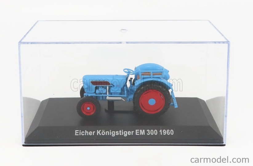 Edicola Eicher Konigstiger Em300 Tractor 1960 - Con Vetrina - S vitrínou 1:43 Light Blue