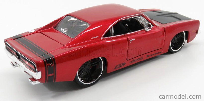 Maisto Dodge Chartger R/t Coupe 1969 1:24 Red Met Black