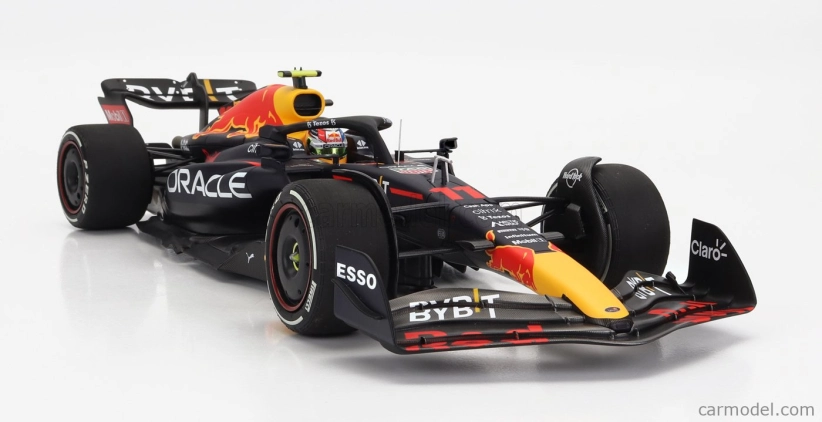 Minichamps Red bull F1  Rb18 Team Oracle Red Bull Racing N 11 2nd Belgium Gp 2022 Sergio Perez 1:18 Matná Modrá Žlutá Červená