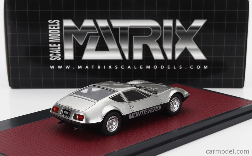 Modely v mierke Matrix Monteverdi Hai 450 Gts 1973 1:43 Silver Black