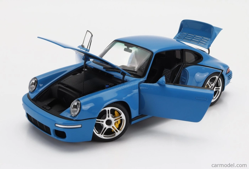 Takmer skutočné Porsche 911 964 Ruf Scr Coupe 2018 1:18 Blue