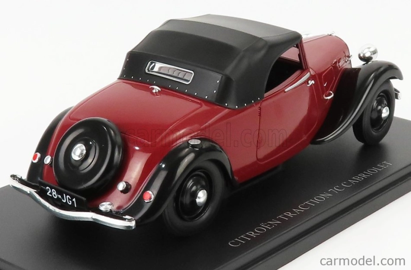 Edicola Citroen Traction 7c Avant Cabriolet Soft-top Closed 1934 1:24 Copper Black