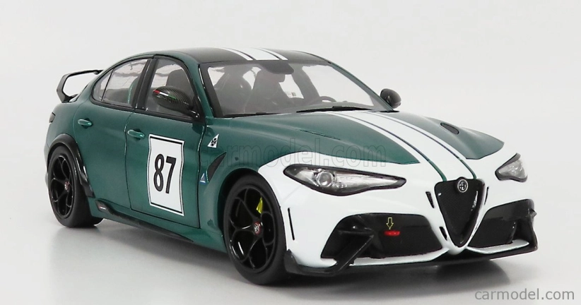Solido Alfa romeo Giulia Gtam N 87 Nurburgring 2021 1:18 Zelená Biela