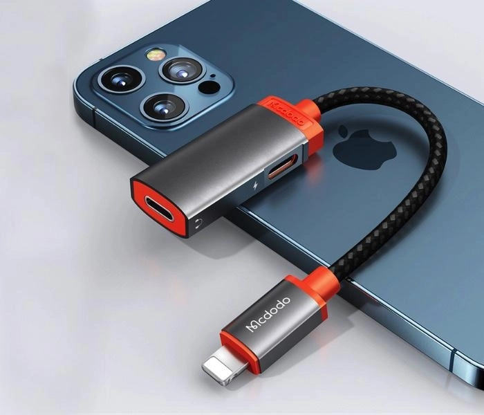Audio adaptér Lightning na duálny blesk (2A)