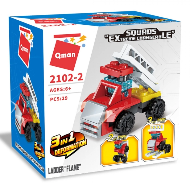 Qman Squros Extreme Changeable 2102-2 Auto Flame s žebříkem 3v1