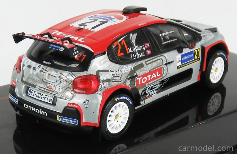 Ixo-models Citroen C3 R5 N 21 Rally Estonia 2020 M.Ostberg - T.Eriksen 1:43