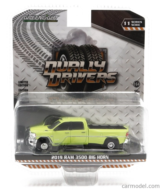 Greenlight Dodge Ram 3500 Pick-up Double Cabine Big Horn 2019 1:64 Žlutá