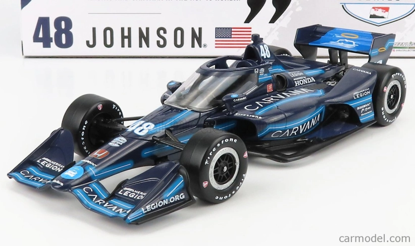 Greenlight Honda Team Chip Ganassi Racing N 48 Indianapolis Indy 500 Indycar Series 2021 J.johnson 1:18 Modrá Černá