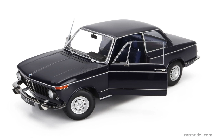 BMW 1602 radu 2 1974 v mierke 1:12 tmavo modrá