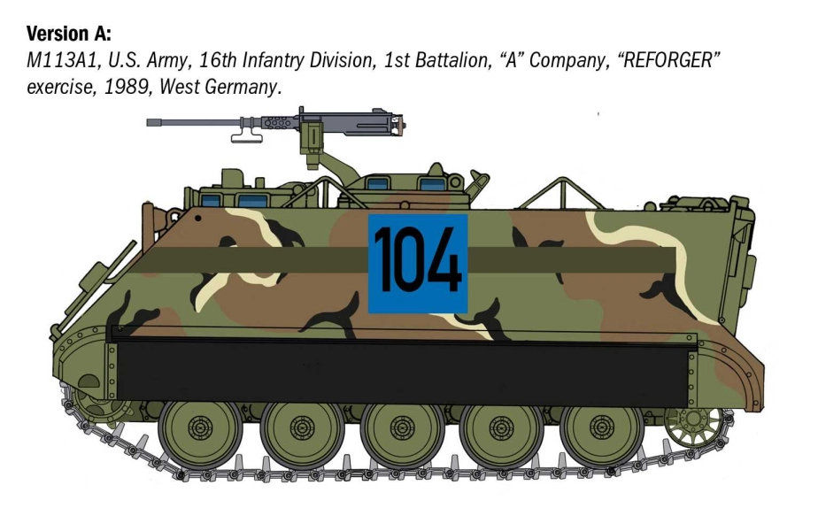 Italeri Tank M113a1 Armoured Personnel Carrier Military 1945 1:35 /