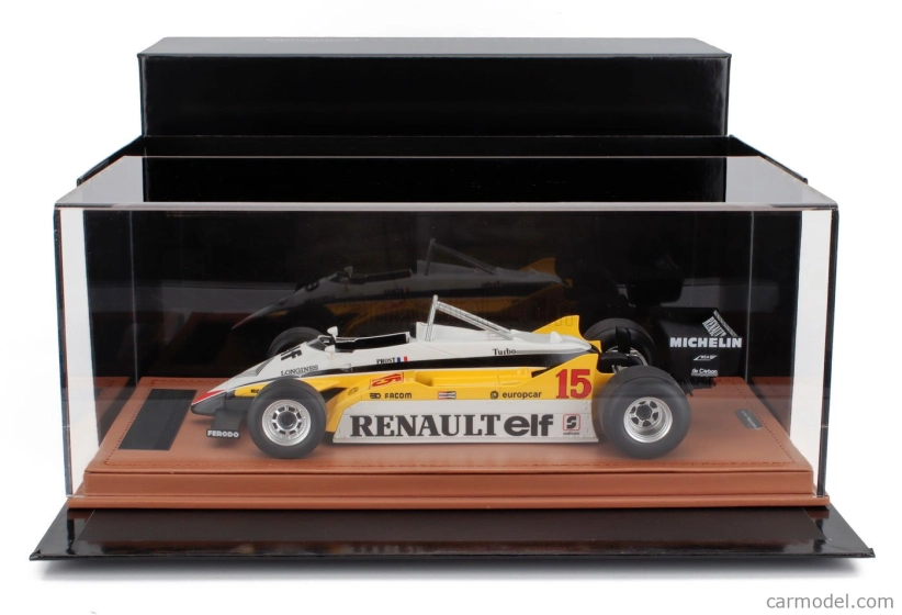 Tecnomodel Renault F1  Re30b V6 Turbo Team Renault Elf N 15 Winner South African Gp 1982 Alain Prost 1:18 Bílá Žlutá Černá