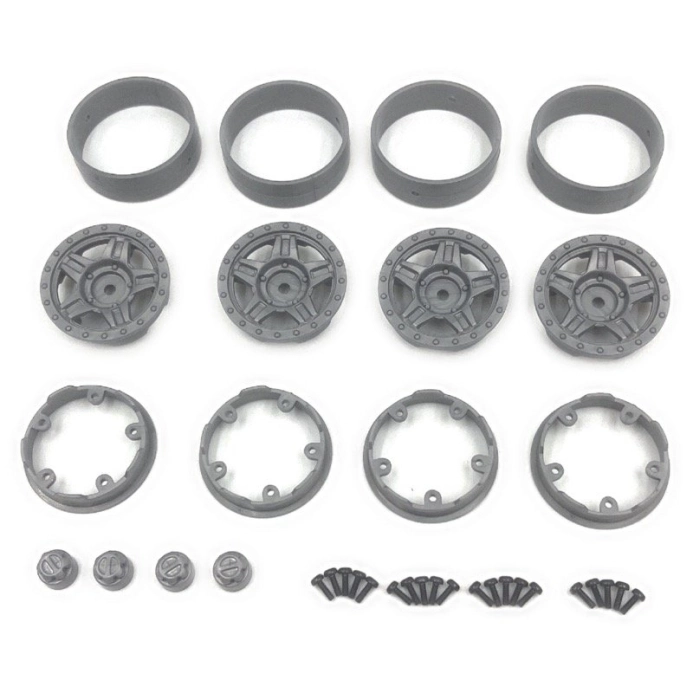 HBP240501 - Deep Star Bead Lock Wheel ( 1.2 ) Grey