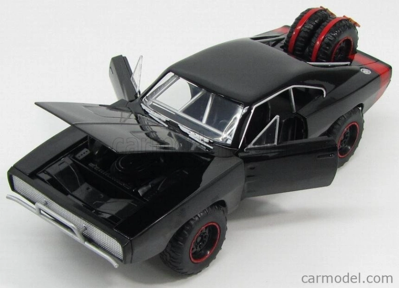 Jada Dodge Dom's Dodge Charger R/t Offroad 1970 - Fast & Furious 7 1:24 Black