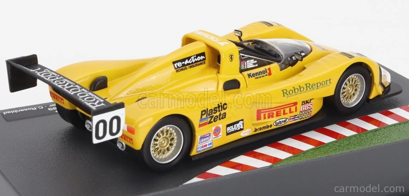 Edicola Ferrari F333 Sp 4.0l V12 Team Autosport Racing N 00 Víťaz 24h Daytona 1999 Enzo Calderari - Angelo Zadra - Lilian Bryner - Carl Rosenblad 1:43 Yellow Black