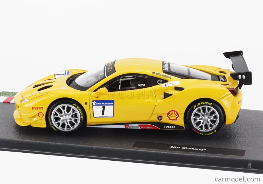 Edicola Ferrari 488 Gt3 3.9l Turbo V8 N 1 Challenge 2017 1:43 Žltá