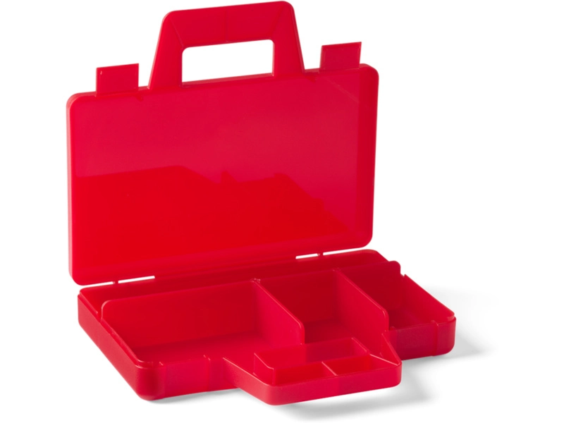 LEGO To Go úložný box s přihrádkami - zelená
