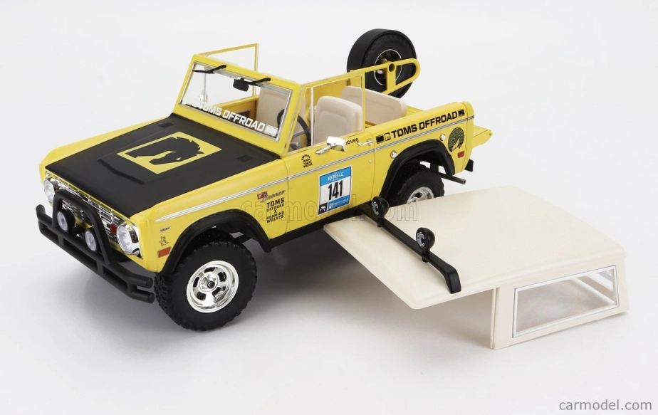 Greenlight Ford usa Bronco N 141 Rally Rebelle 1969 1:18 Žlutá Černá Bílá