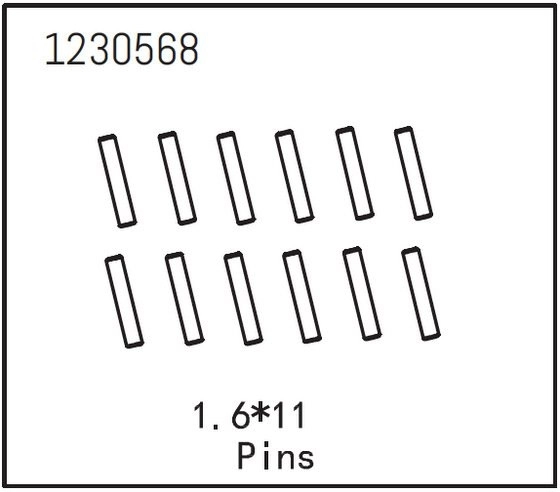 Pins 1.6*11 (12)