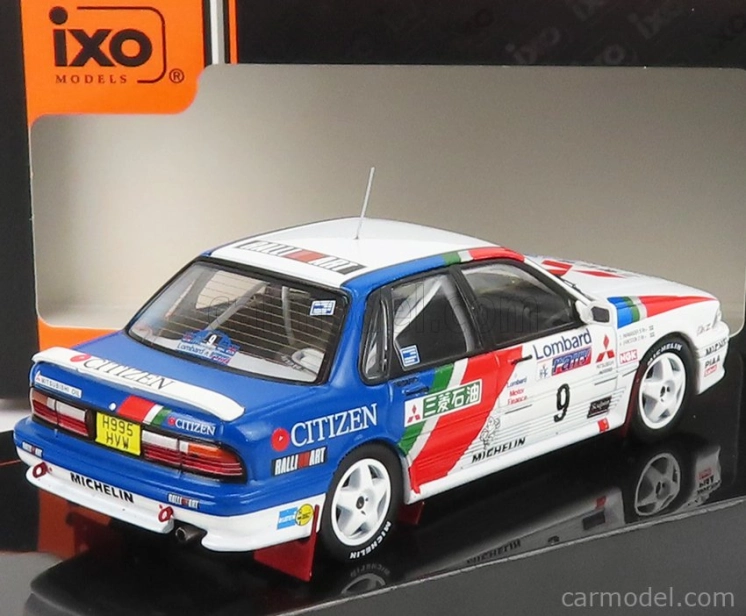 Ixo-models Mitsubishi Galant Vr-4 N 9 2nd Rally Rac Lombard 1990 1:43, bílá