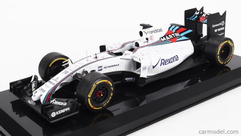 Edicola Williams F1 Fw37 Team Martini Racing N 19 Season 2015 Felipe Massa - Con Vetrina - With Showcase 1:24 Bílá Modrá Červená