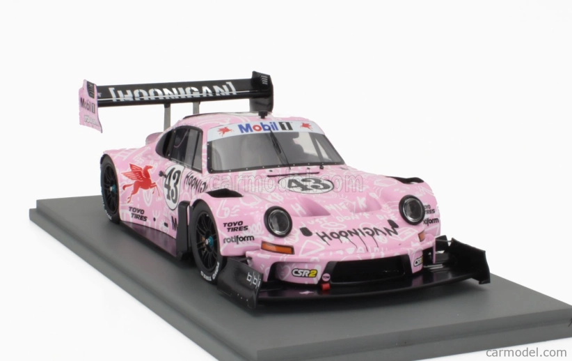 Spark-model Porsche 911 (912 Base) Hoonipigasus 1400hp N 43 Rally Pikes Peak Hill Climb 2022 Ken Block 1:18 Růžová Bílá Černá