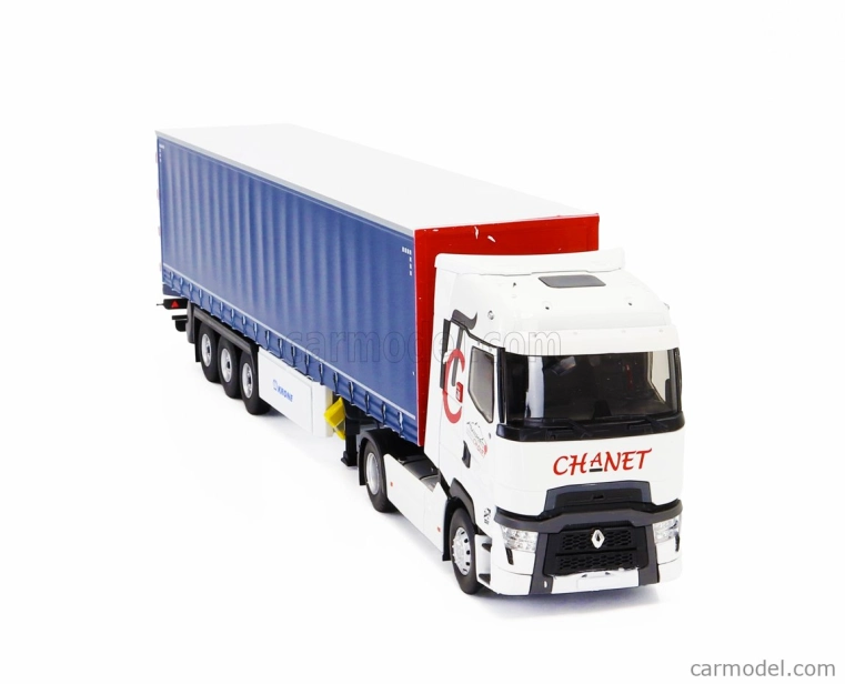 Eligor Renault T520 Truck Telonato Chanet Transports 2021 1:43 Biela Modrá