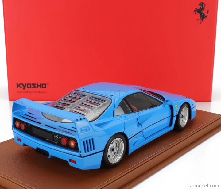 Bbr-models Ferrari F40 1987 - Con Vetrina - With Showcase 1:18 Azzurro - Světle Modrá