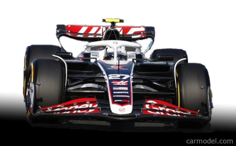 Spark-model Haas F1 Fw24 Team Moneygram Haas N 27 Sezóna 2024 Nico Hulkenberg 1:18 Čierna Biela
