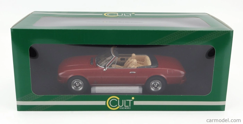 Cult-scale models Peugeot 504 Cabriolet Open 1983 1:18 Red Met