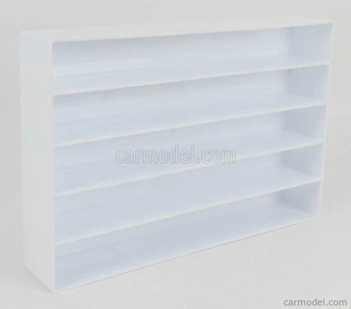 Vetrina display box Accessories Espositore Aperto - For Auto 1/43 1/64 - Cars Not Included - Lungh.lenght Cm 36.8 X Largh.width Cm 6.7 X Alt.height Cm 24.3 (altezza Utile Tra I Ripiani Cm 4.5 Inner Height Among Shelves) 1:43 Bílá