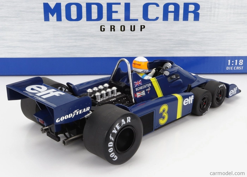 Mcg Tyrrell F1 P34 Elf 6 Wheeler N 3 Pole Position, Winner Sweden Gp 1976 1:18