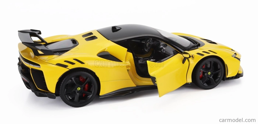 Bburago Ferrari Sf90xx Stradale 2024 1:18 Giallo Modena - Žlutá Černá