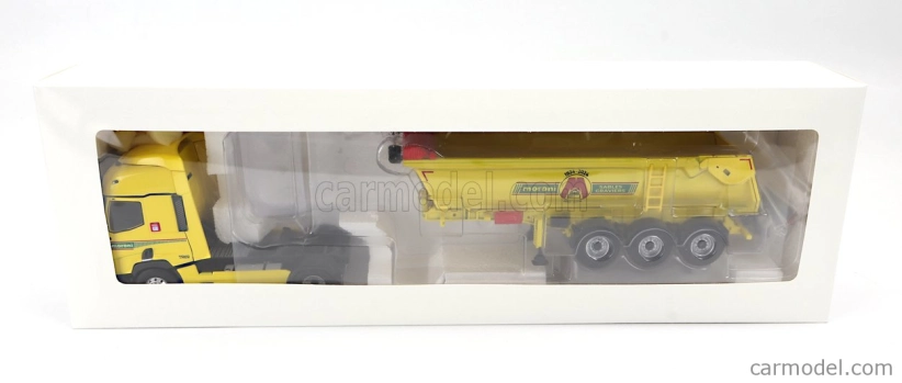 Eligor Renault T460 Truck Cassone Ribaltabile Moroni Transports 2021 1:43 Žltá