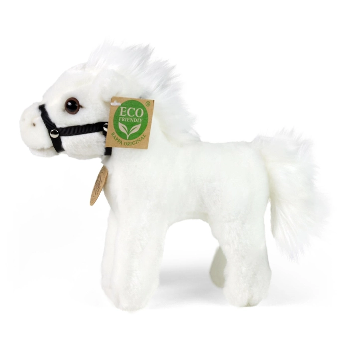 Rappa Plyšový kôň biely 18 cm ECO-FRIENDLY