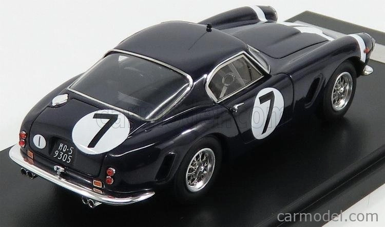 Matrix scale models Ferrari 250gt Swb N 7 Winner Rac Tourist Trophy 1960 S.moss 1:43 Blue