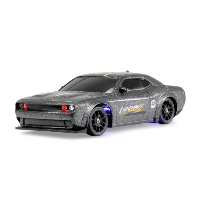 Drift Sport RC Muscle Car s gyroskopom 4WD 1:43 RTR sivá