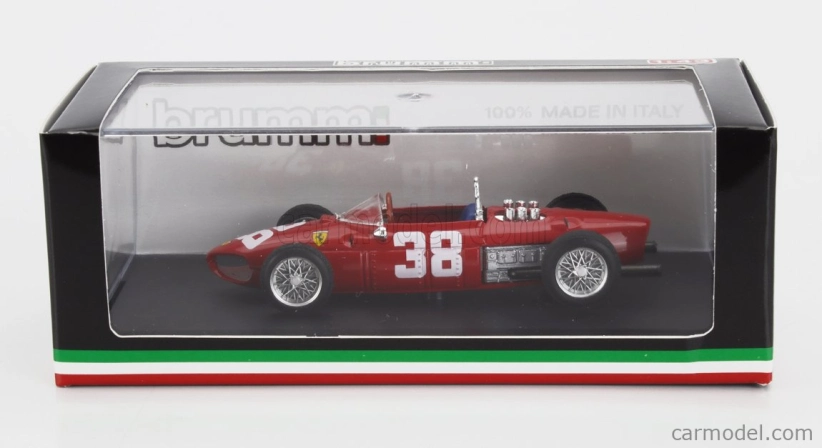 Brumm Ferrari F1 156 N 38 Majster sveta 3. GP Monaka 1961 Phil Hill 1:43 Červená