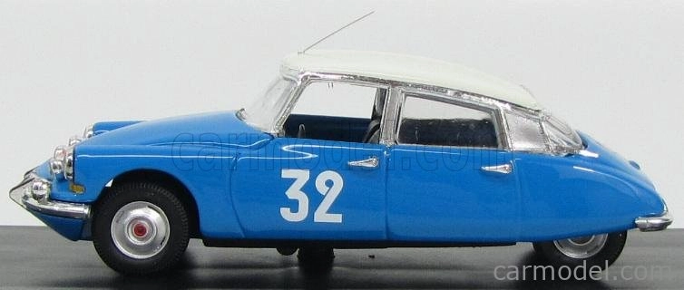 Rio-models Citroen Ds21 N 32 Winner Rally Montecarlo (dames) 1966 Poinetet - Fougeray 1:43 Bluette White