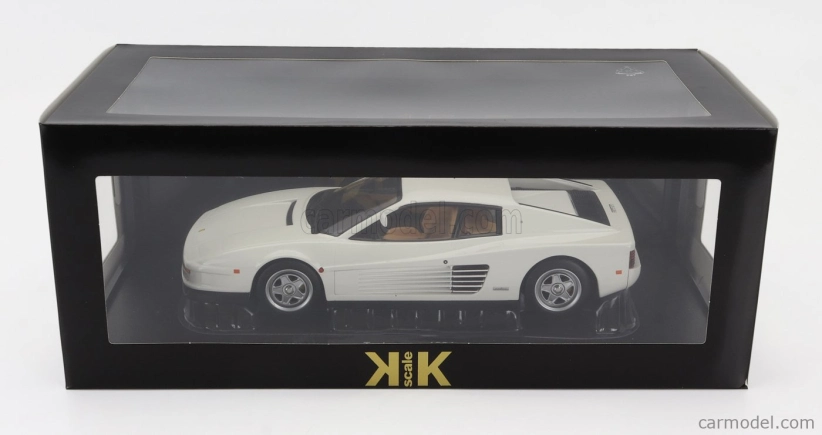 Kk-scale Ferrari Testarossa Mki Usa Version 1984 Monodado Monospecchio 1:18 White