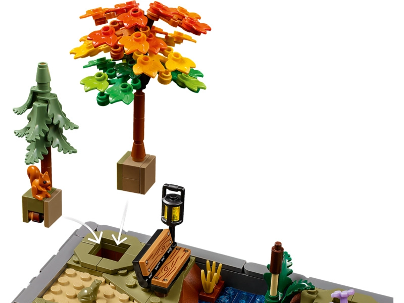 LEGO Icons - Chata a podzimní zahrada