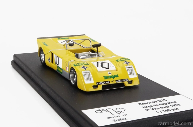 Trofeu Chevron B23 N 10 3. Rally Vila Real 1973 Jorge De Bagration 1:43 Žltá