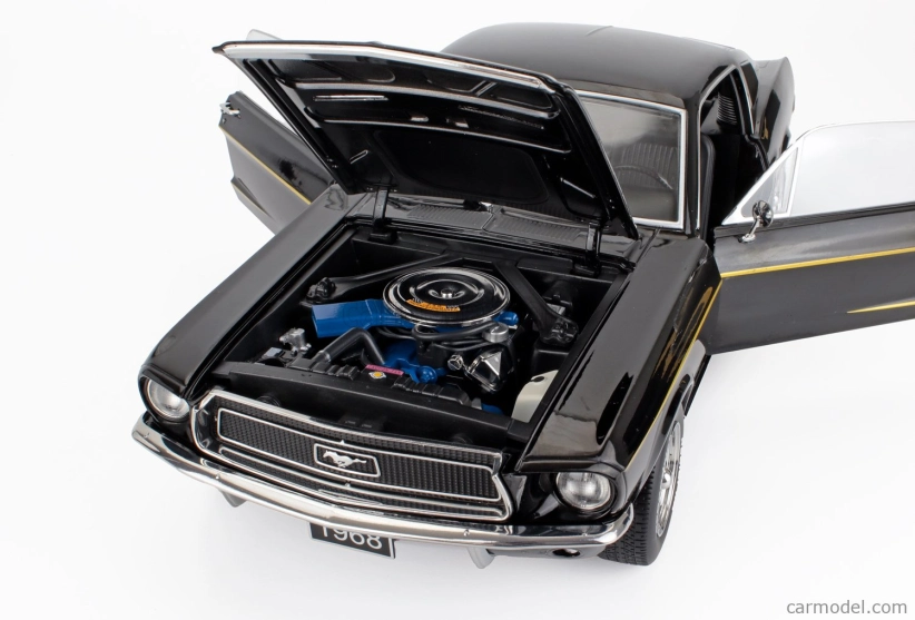 Kk-scale Ford usa Mustang Gt Fastback Coupe 1968 1:12 Black