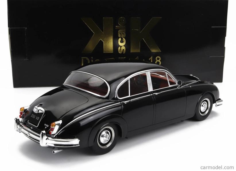 Kk-scale Daimler 250 V6 Lhd 1962 - Bordeaux Interior 1:18 Black
