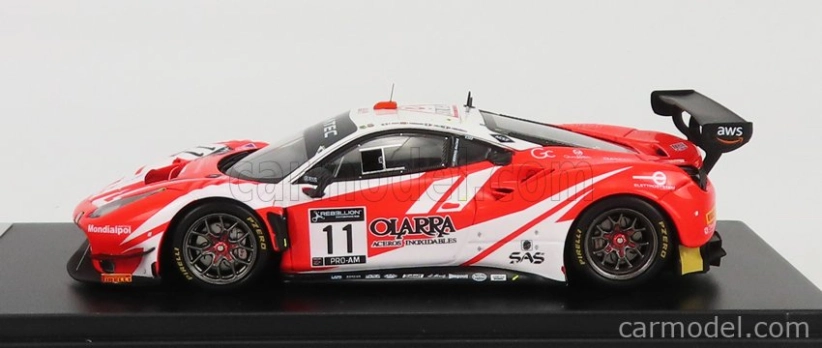 Looksmart Ferrari 488 Gt3 Evo Team Kessel Racing N 11 1:43, červená