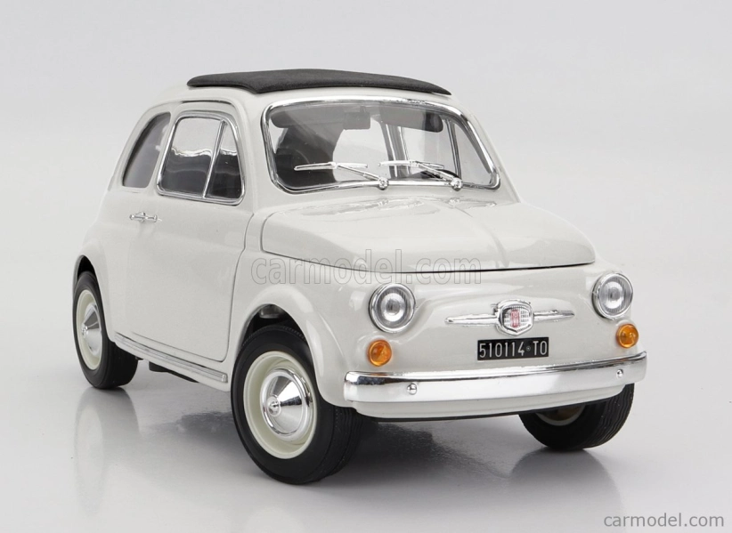 Bburago Fiat 500f Closed Roof 1965 1:16 biela