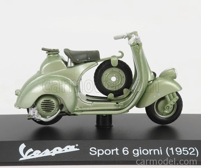 Edicola Piaggio Vespa 6 Giorni 1952 1:18 svetlozelená