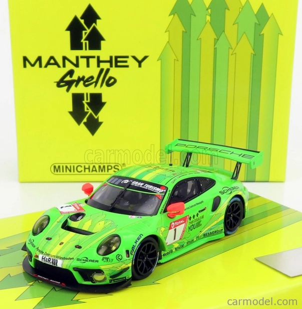 Minichamps Porsche 911 991-2 Gt3 R Team Manthey Racing N 1 1:43, zelená